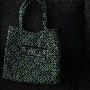 Floral Patterned Tote Bag.vera Bradley